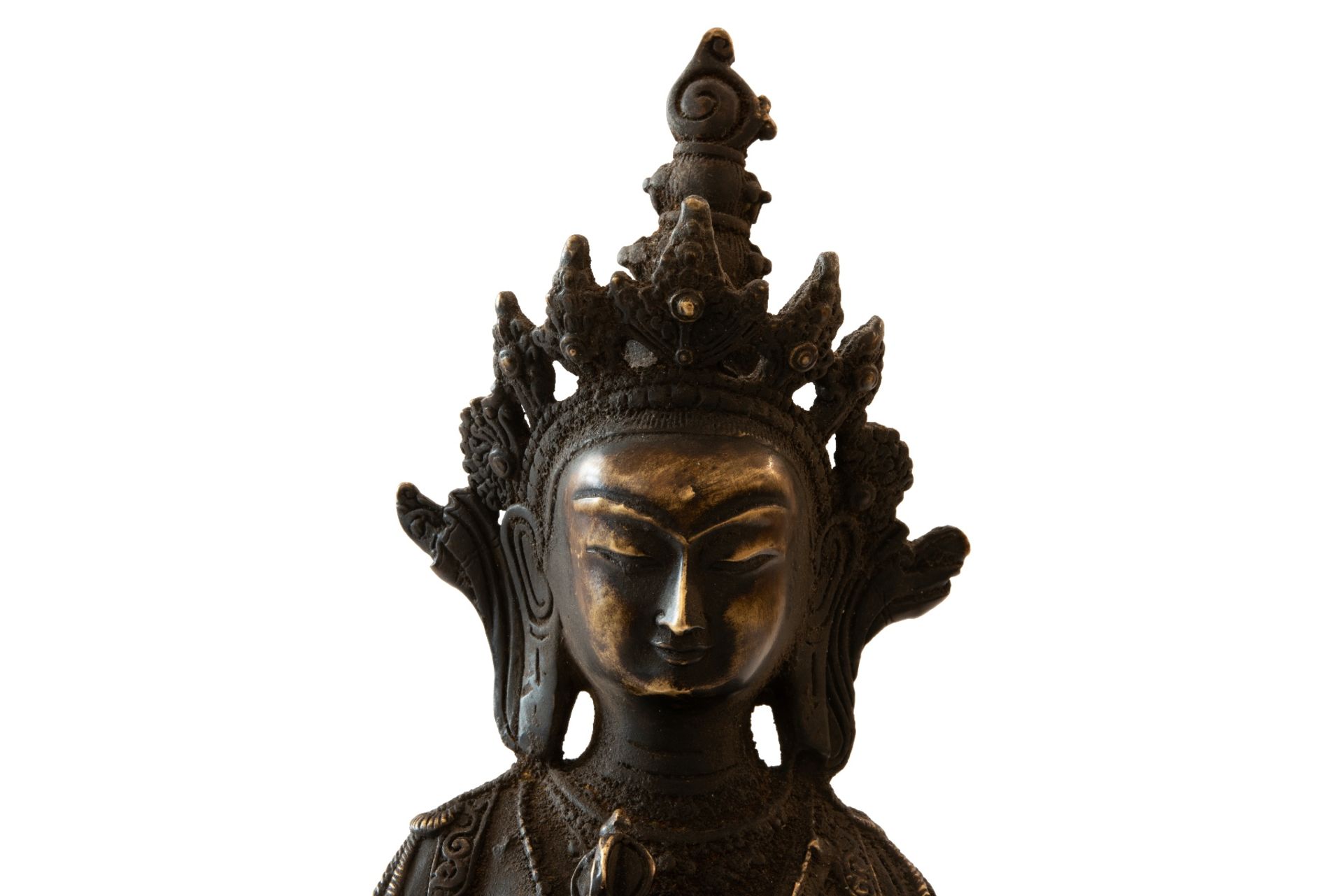 Bronze Budda des Shakyamuni, circa 20. Jahrhundert, Tibet | Large Budda of Shakyamuni, Tibet, Probab - Image 2 of 5