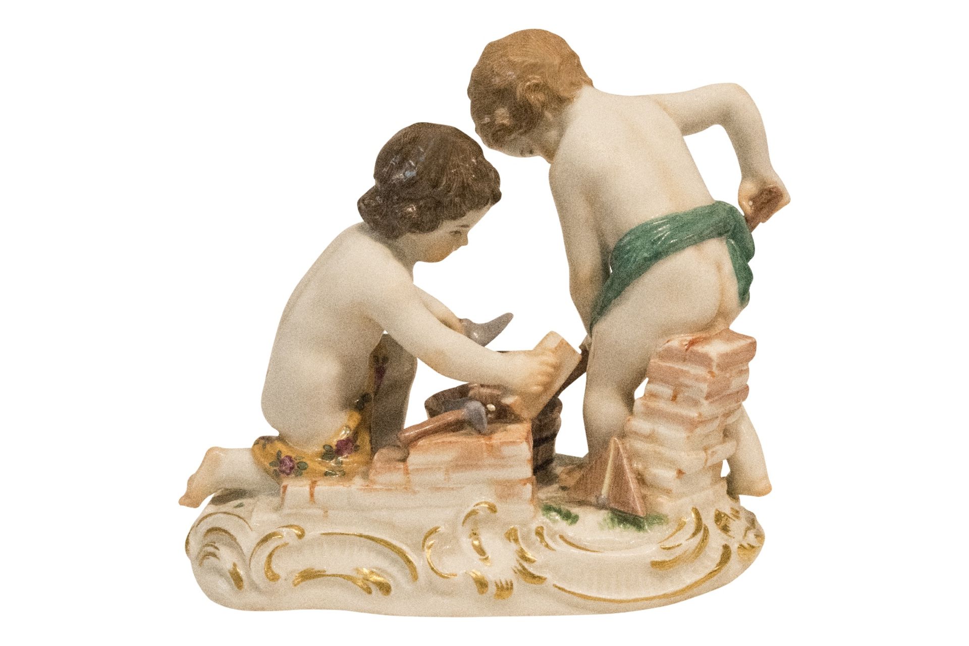 J.J.Kaendler, Meissen Allegorie, Das Bauen | J.J.Kaendler, Meissen Allegory, The Construction - Image 3 of 5