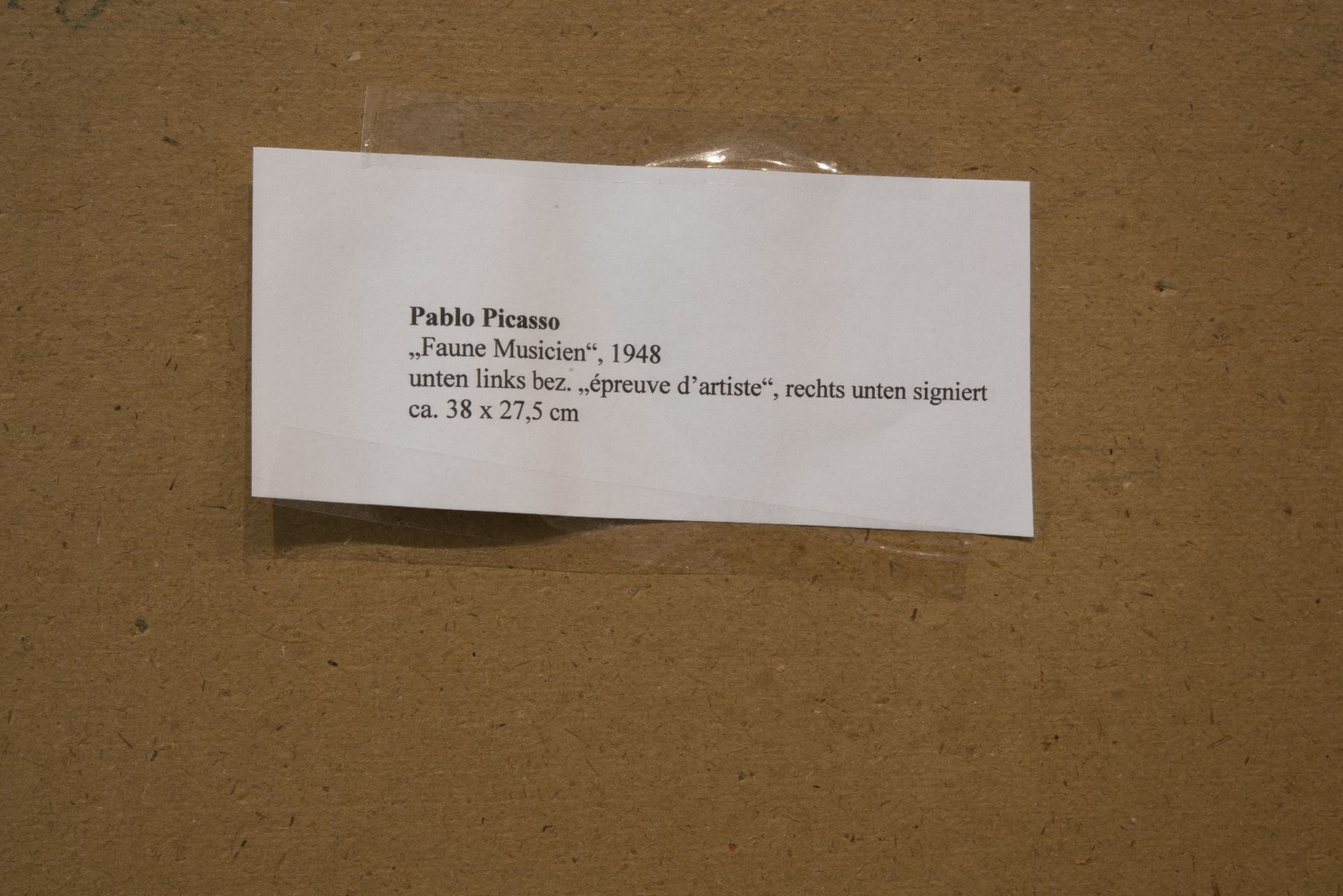 Nach Pablo Picasso* (1881-1976), Faune Musicien mit Zweigen | Nach Pablo Picasso* (1881-1976), Faune - Image 5 of 5