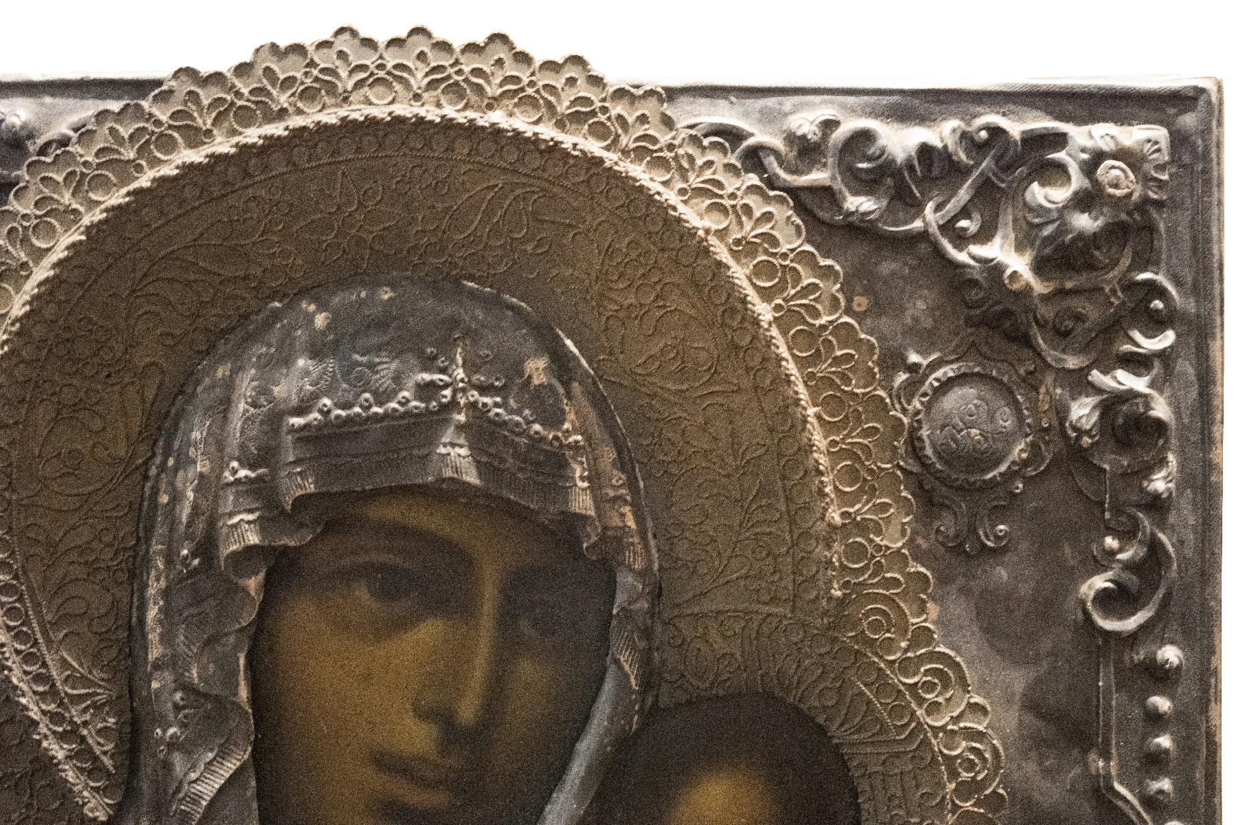 Ikone Gottesmutter mit Kind | Icon of Mother of God with Child - Image 4 of 5