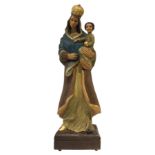 Madonna Holzskulptur mit Krone | Madonna Wood Sculpture with Crown