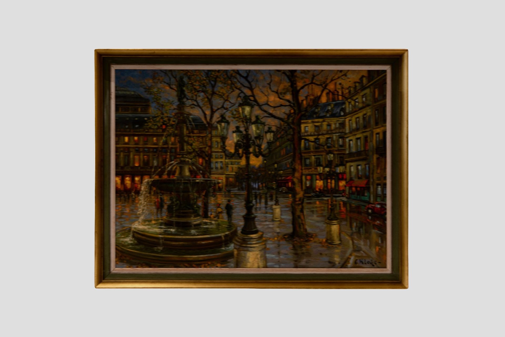 Constatin Kluge (1912-2003), Paris Strassenszene | Costantin Kluge (1912-2003), Paris Street Scene