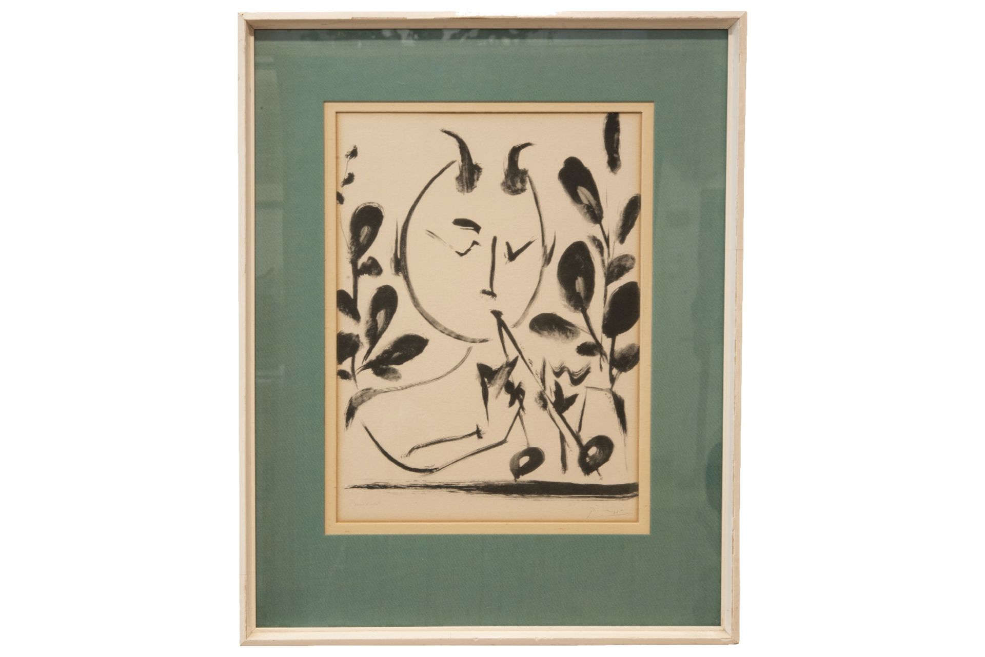 Nach Pablo Picasso* (1881-1976), Faune Musicien mit Zweigen | Nach Pablo Picasso* (1881-1976), Faune