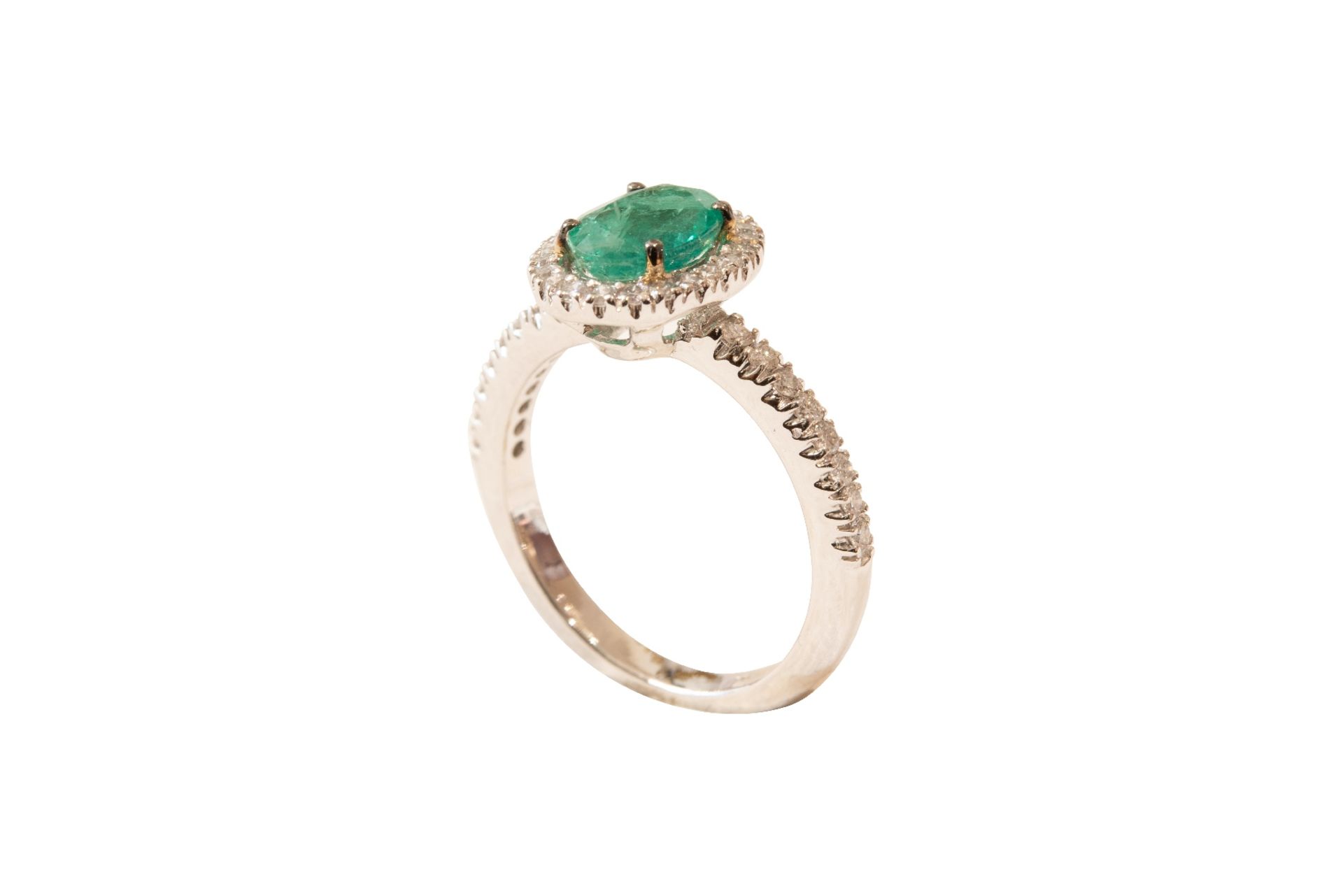 Ring Gold Brillant Smaragd | Ring Gold Brilliant Emerald - Bild 2 aus 5