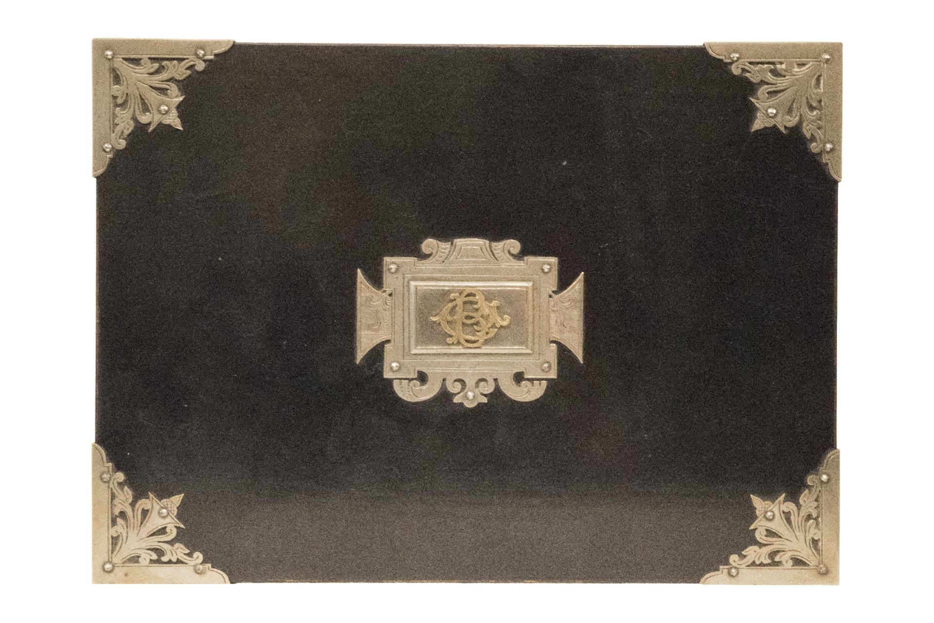 Holzschatulle mit Metallbeschlaegen | Wooden casket with metal fittings - Image 6 of 9