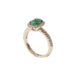Ring Gold Brillant Smaragd | Ring Gold Brilliant Emerald