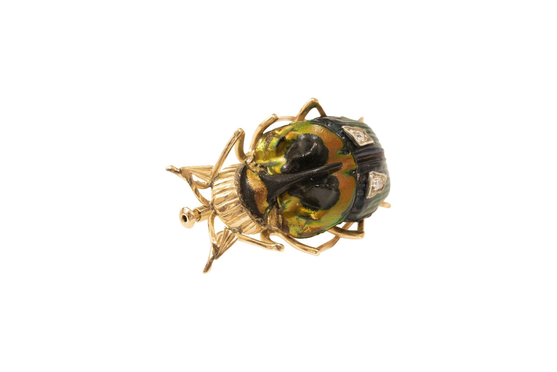 Brosche Skarabäus | Brooch scarab - Bild 2 aus 5