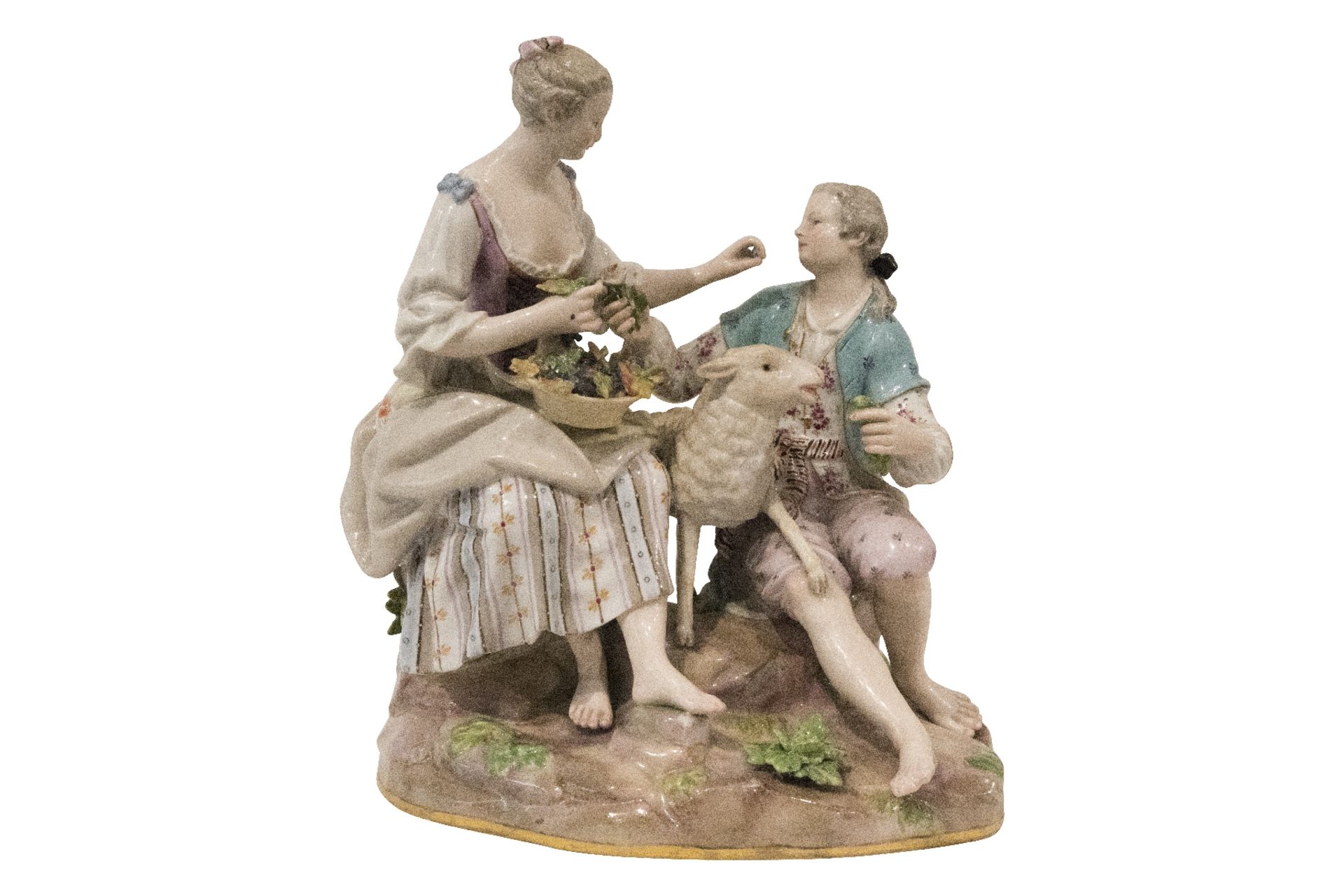 Meissen Porzellanfigur Schäferpaar | Meissen Porcelain Figure Shepherd Couple