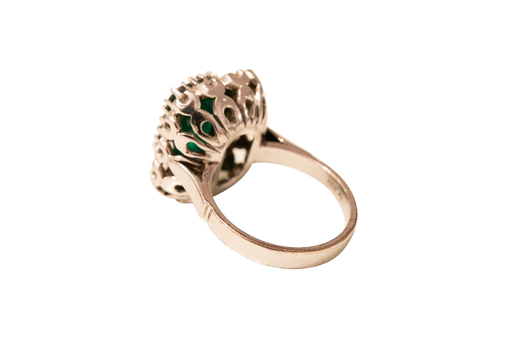 Ring Gold Brillant mit Smaragd | Ring Gold Brillant Emerald - Bild 5 aus 6