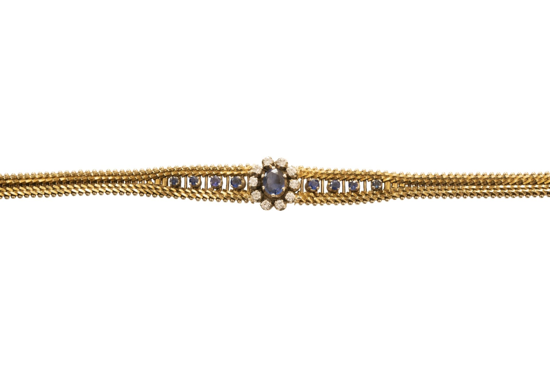 Armband Gelbgold Saphir | Bracelet Yellow Gold Sapphire - Bild 5 aus 5