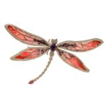 Brosche Libelle Gold | Brooch Dragonfly Gold