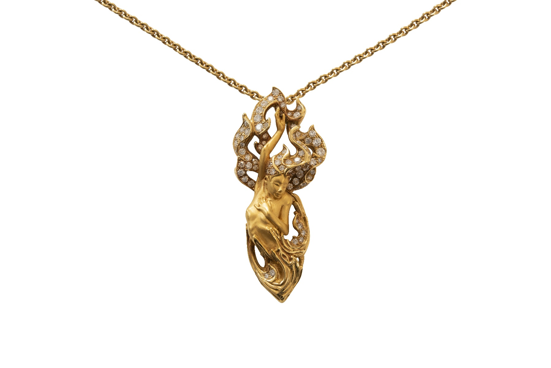 Anhänger Gold Brillanten "Margerit" | Pendant Gold Brilliant Margerit - Image 2 of 5