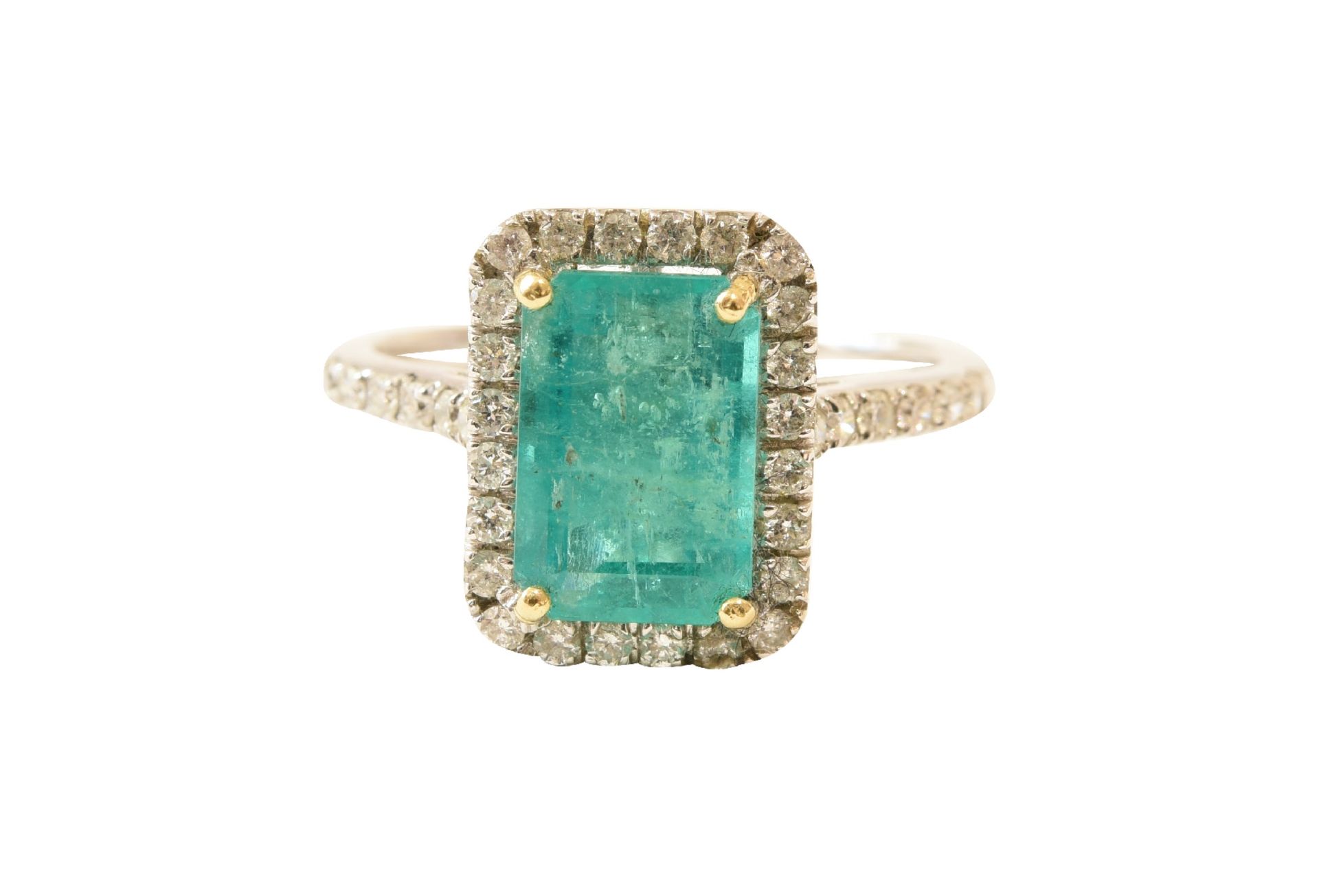 Ring Gold Brillant Smaragd | Ring Gold Brilliant Emerald - Image 3 of 9