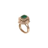 Ring Gold Brillant Smaragd | Ring Gold Brillant with Emerald