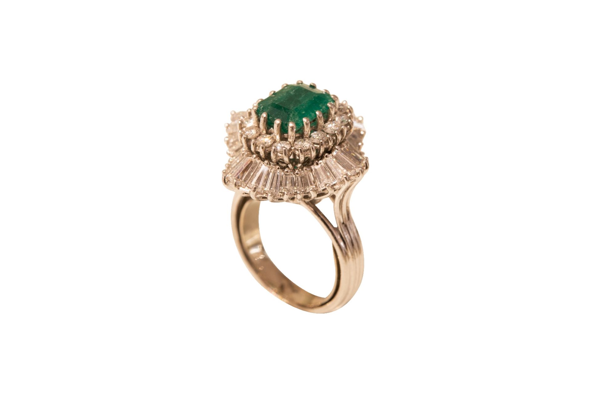 Ring Gold Brillant Smaragd | Ring Gold Brillant with Emerald