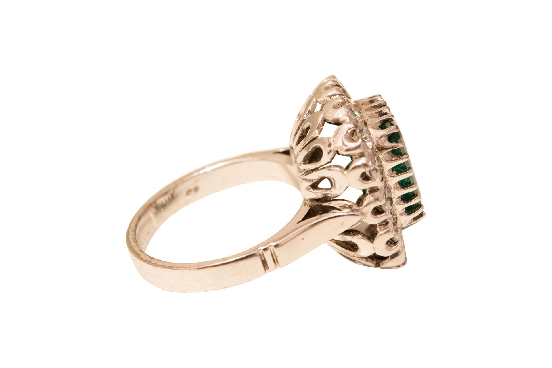 Ring Gold Brillant mit Smaragd | Ring Gold Brillant Emerald - Bild 6 aus 6