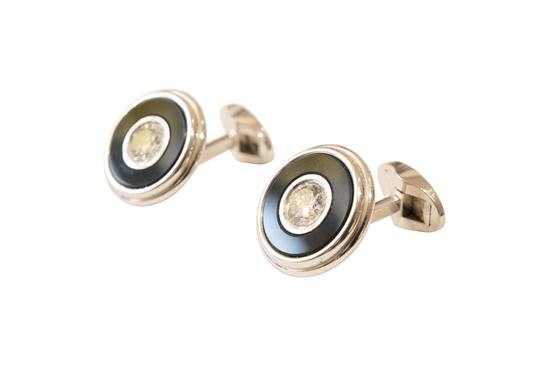 Vacheron & Constantin Manschettenknoepfe Gold Brillanten | Vacheron & Constantin Cufflinks Gold Diam - Image 4 of 5