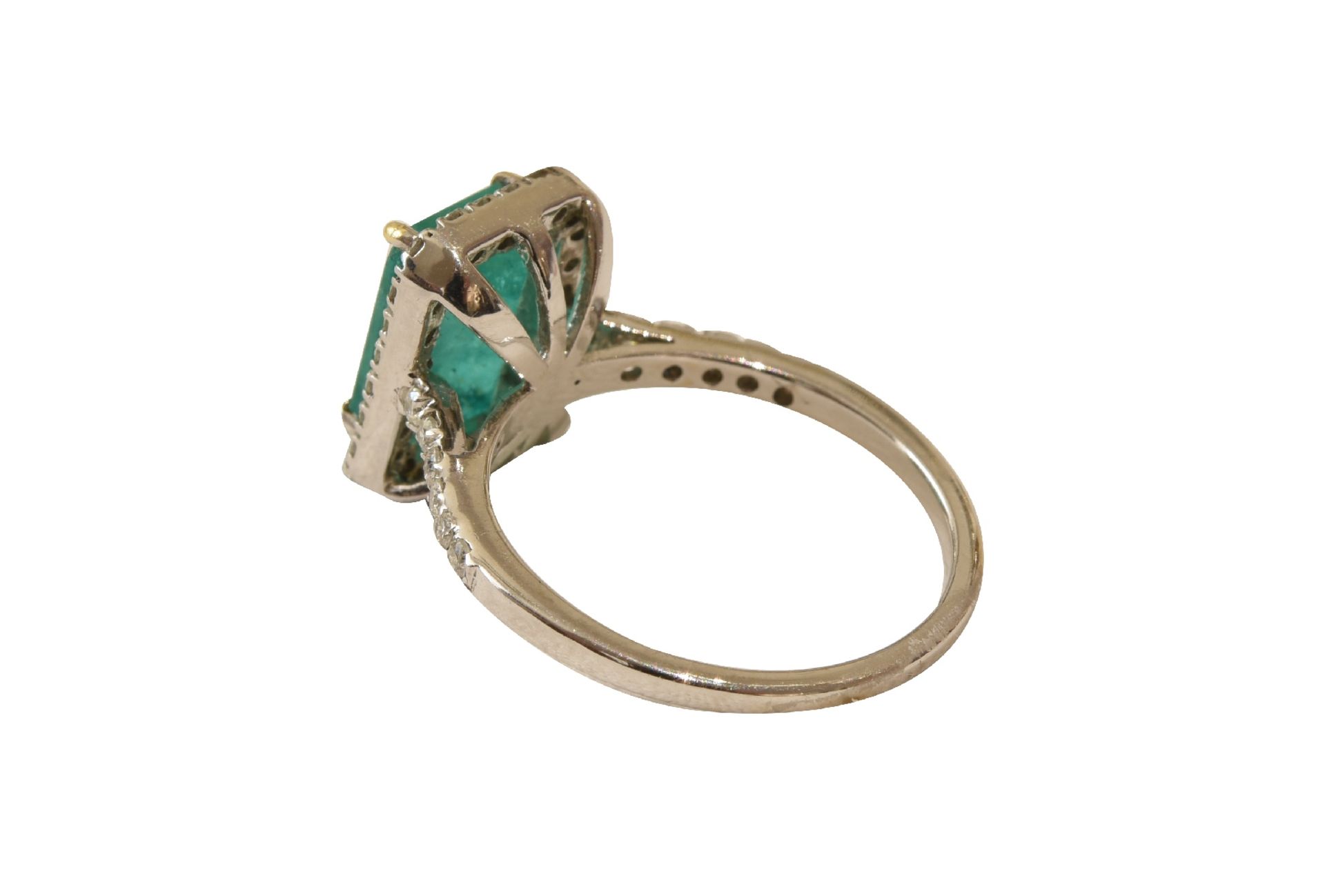 Ring Gold Brillant Smaragd | Ring Gold Brilliant Emerald - Image 7 of 9