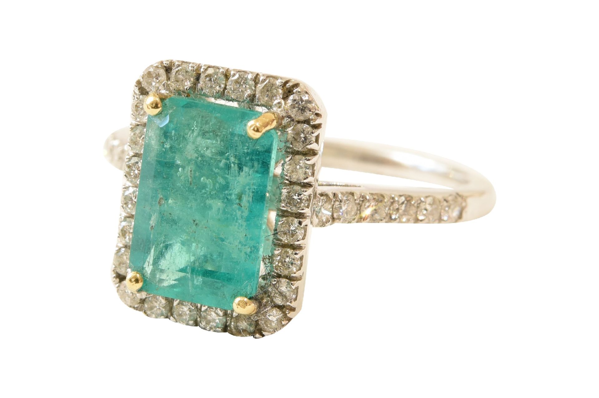 Ring Gold Brillant Smaragd | Ring Gold Brilliant Emerald - Bild 5 aus 9