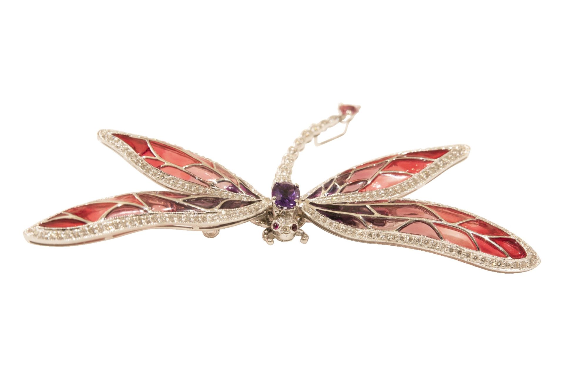 Brosche Libelle Gold | Brooch Dragonfly Gold - Bild 4 aus 6