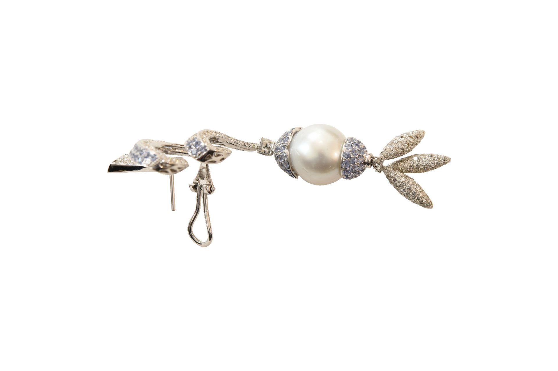 Ohrschmuck Gold Brillant Perlen | Ear Jewelry Gold Brilliant Pearls - Bild 5 aus 5