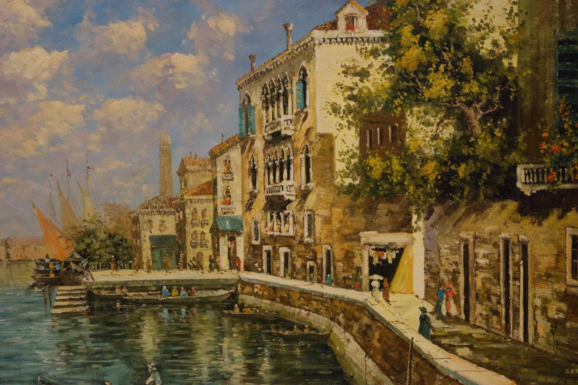 Maler des 20. Jahrhunderts Lagune de Venzia | Painter of the 20th century, Lagoon de Venzia - Bild 2 aus 5