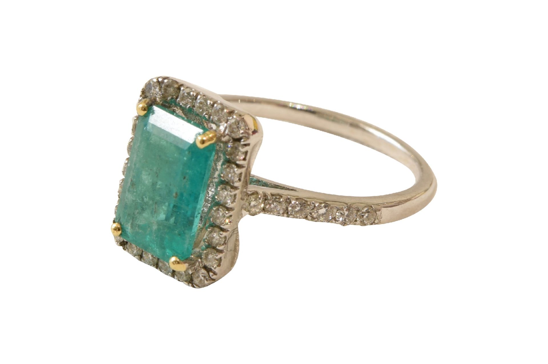 Ring Gold Brillant Smaragd | Ring Gold Brilliant Emerald - Bild 2 aus 9