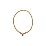 Collier Gelbgold Saphir | Necklace Yellow Gold Sapphire