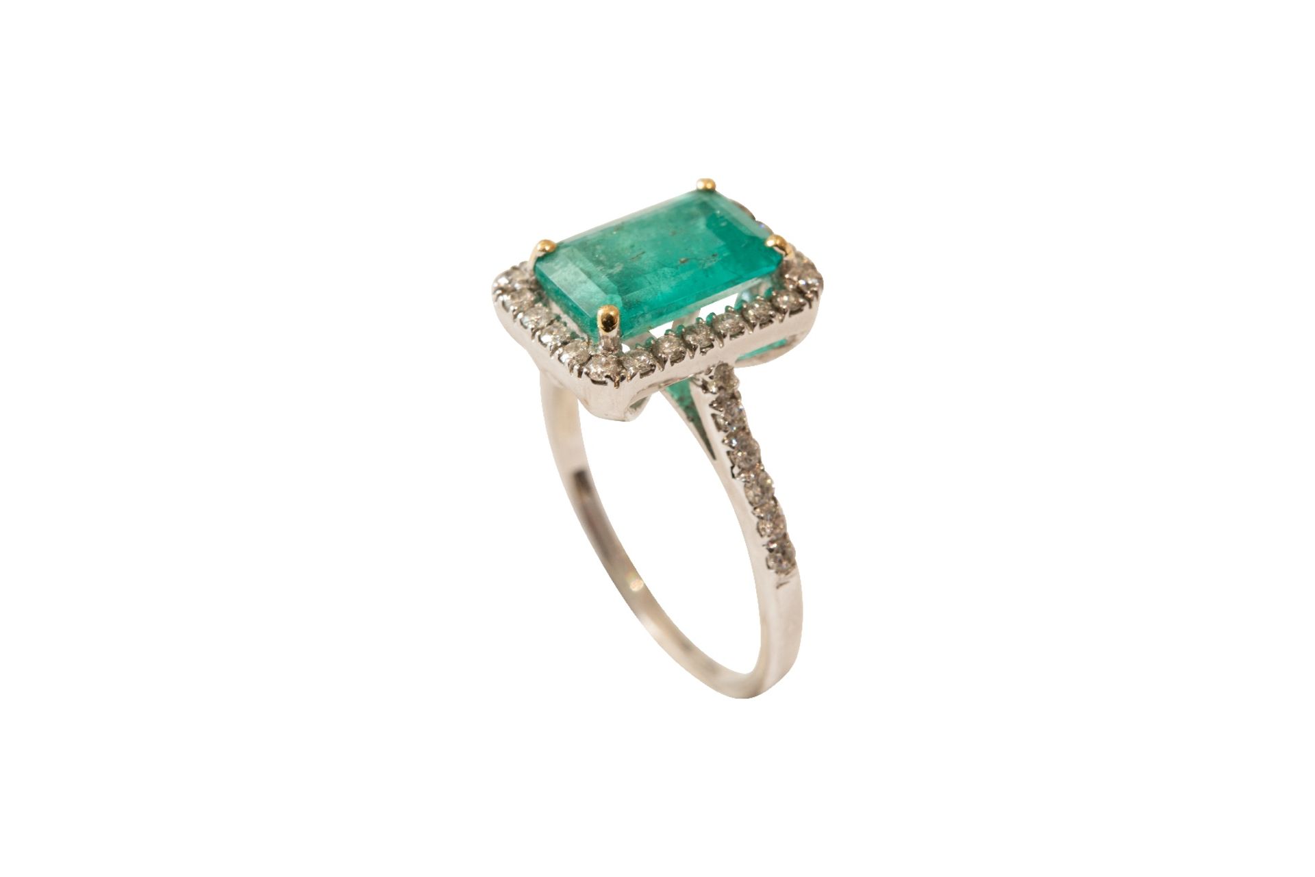 Ring Gold Brillant Smaragd | Ring Gold Brilliant Emerald