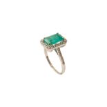 Ring Gold Brillant Smaragd | Ring Gold Brilliant Emerald