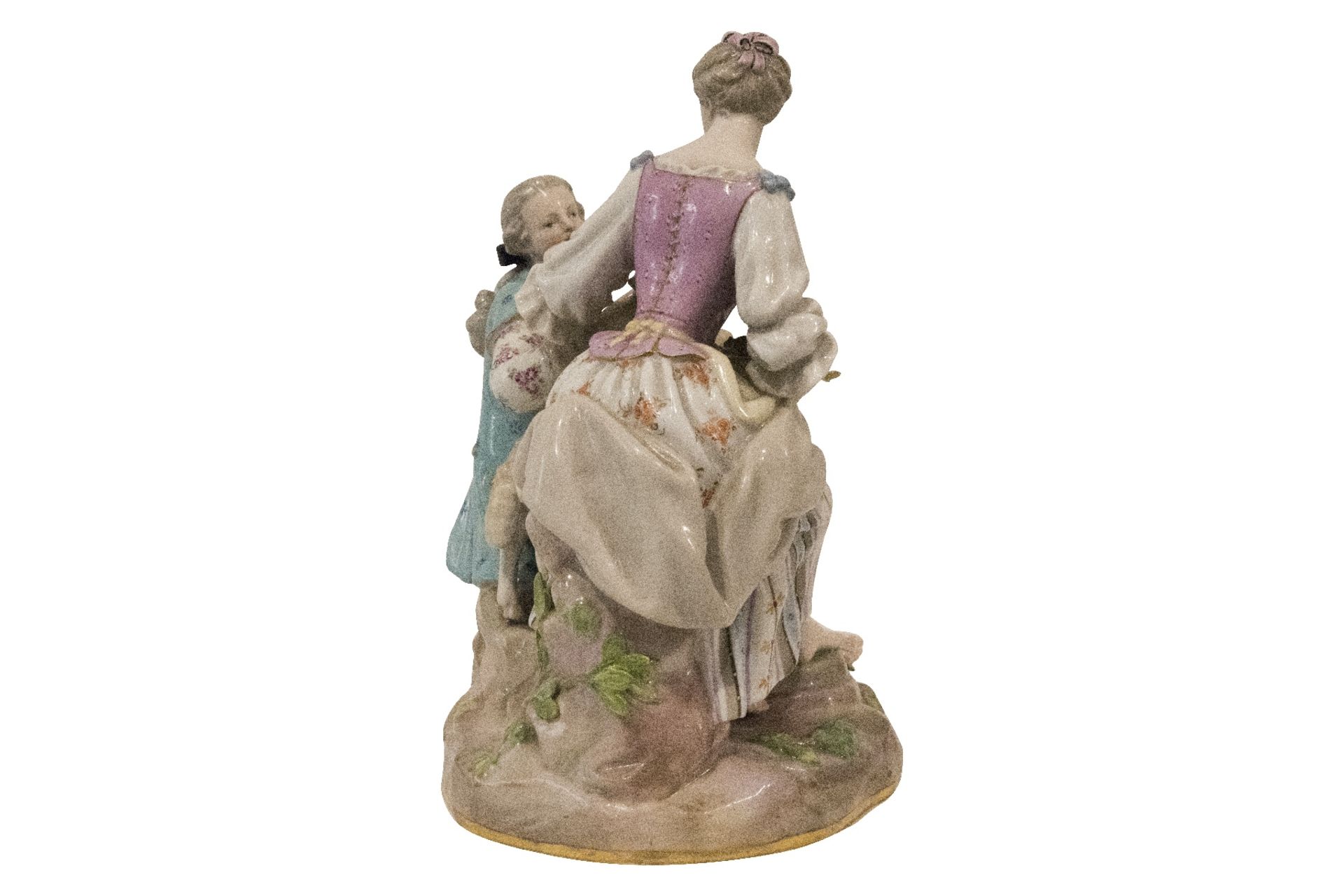 Meissen Porzellanfigur Schäferpaar | Meissen Porcelain Figure Shepherd Couple - Bild 4 aus 5