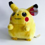 NINTENDO POKEMON PLUSH PIKACHU DOLL, 1996. NEW WITH TAG.