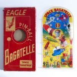 DAN DARE PIN-BALL SPACE BAGATELLE GAME, EAGLE METTOY. VINTAGE SPACE TOY, 1950's