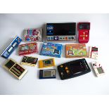 HANDHELD VIDEO GAME LOT A. LCD LSI VINTAGE COMPUTER. NINTENDO, BANDAI, EPOCH, ENTEX ETC