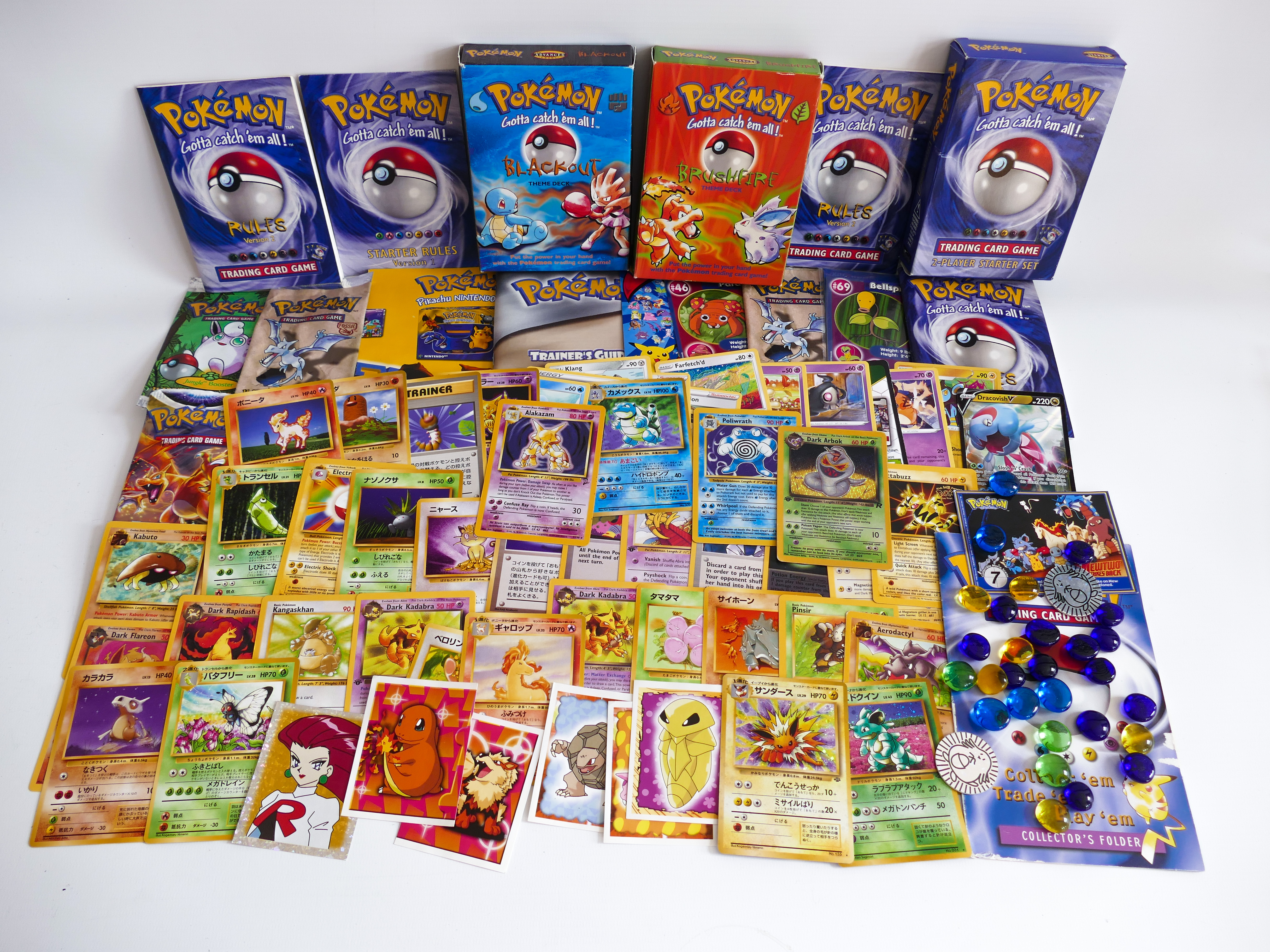 NINTENDO ORIGINAL POKEMON CARD LOT D, 1990's. COLLECTABLE CARD GAME JAPAN