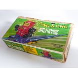 TOPPER DING-A-LING AND STRAIGHT SPACE SKYWAY ROBOT SPACE TOY 1960's MADE IN U.S.A.