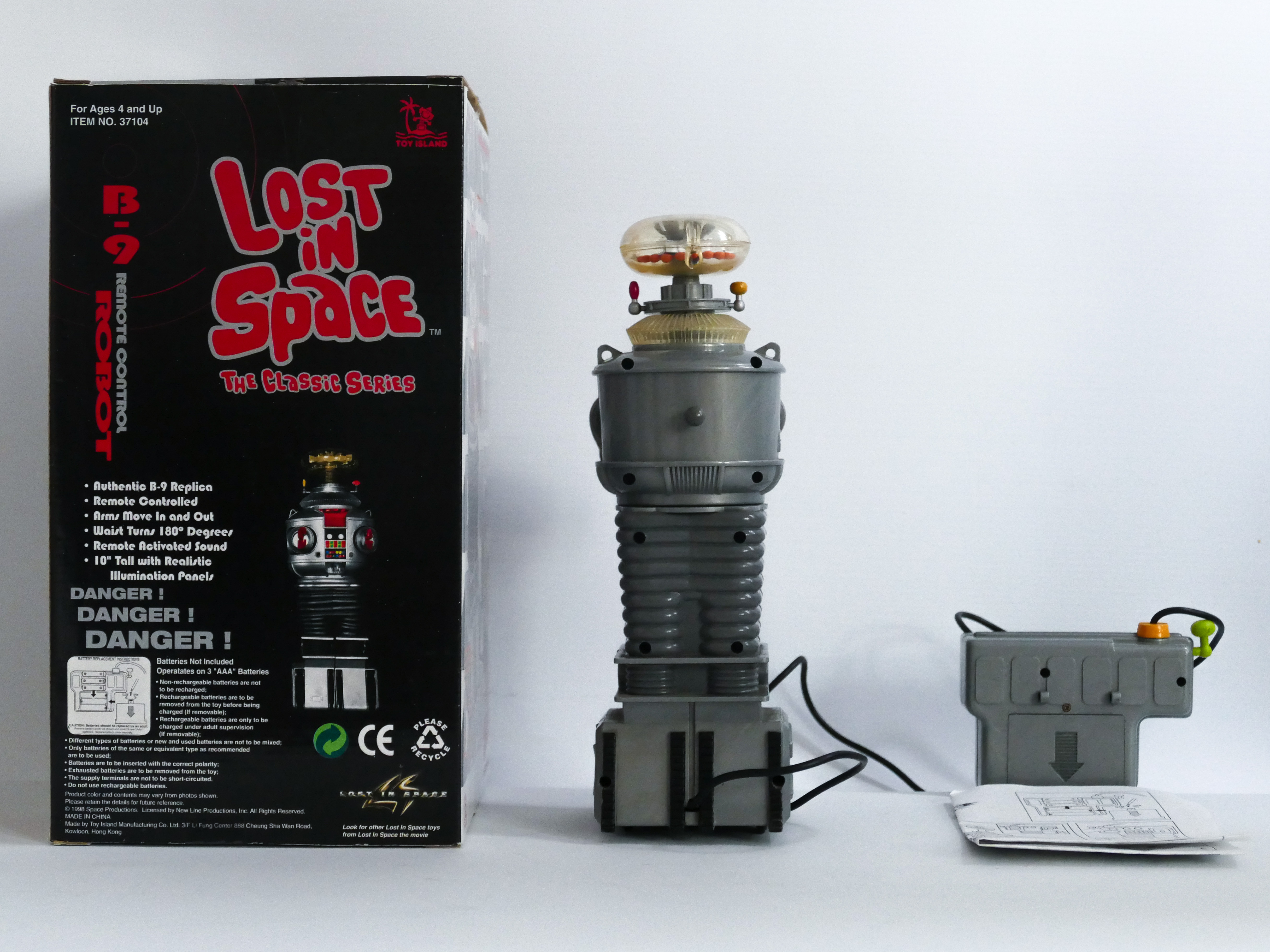 TOY ISLAND MASUDAYA ROBOT B-9 LOST IN SPACE REMOTE CONTROL VINTAGE SCI-FI TOY JAPAN - Bild 2 aus 2