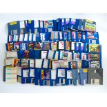 COMMODORE AMIGA FLOPPY DISK LOT C. RETRO VINTAGE COMPUTER VIDEO GAME SOFTWARE BUNDLE MAGAZINE DEMOS