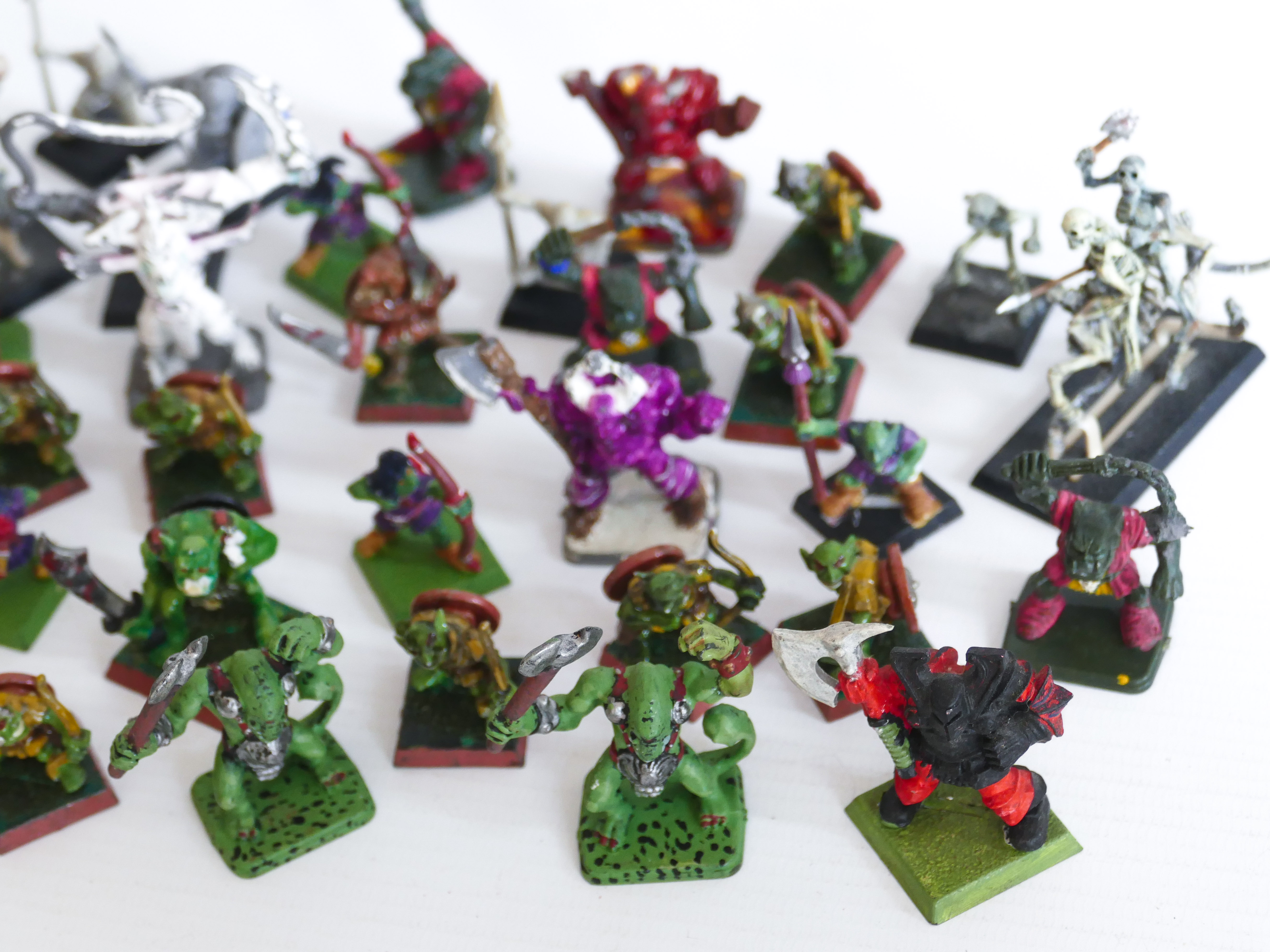 WARHAMMER FANTASY VINTAGE PLASTIC CHAOS ORC GOBLIN MINIATURES LOT. GAMES WORKSHOP. 1980's / 1990's - Image 5 of 5