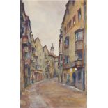 LOT 124 PAUL ROBERT PASSINI | HALL, TYROL | WATERCOLOR