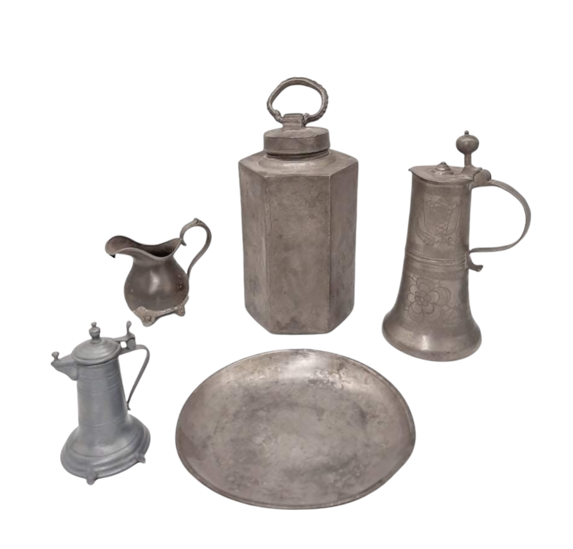 Convolut | 5 pieces Pewter