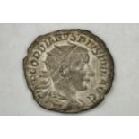 Silver Gordian III AR Antoninianus Coin IMP GORDIANVS PIVS FEL AVG on front, radiate draped bust