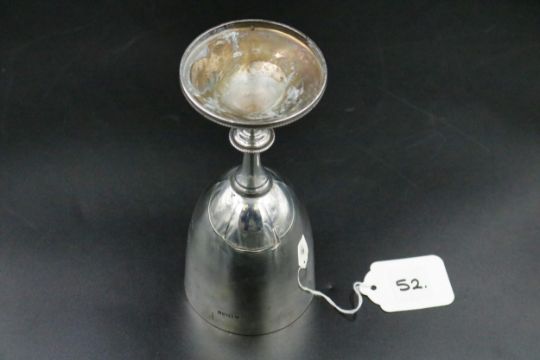 Silver Goblet (London 1863) For regimental dismounted service camp 1901 (145grams) - Image 8 of 8