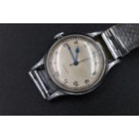 1940s Longines Air Ministry RAF Watch. Original dial & blued steel hands with Air Ministry issued