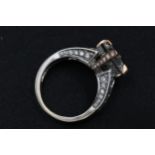 14KT White Gold Diamond Encrusted Ring (ladies) Size L, Approximately 1.2 Carat Diamond (Guess)