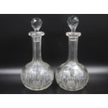 Very nice large cut glass decanter Height of the item including stopper 36cm without stopper 28.5cm