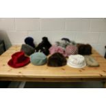 x12 Vintage ladies hats