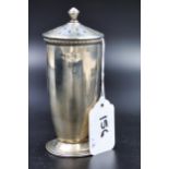 A Solid silver sugar caster, Birmingham 1939 - 144 grams