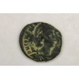 Constantius II, Minted in Constantinople. On the obverse, DN CONSTAN-TIVS PF AVG (legend clipped),