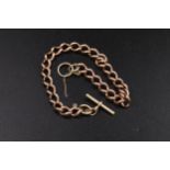9ct gold Bracelet with hall marks to each link, safety chain AF. 18.9 Grams Weight